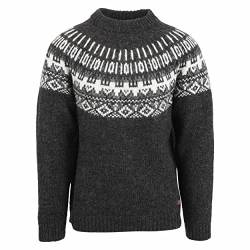 ICEWEAR Elís Unisex-Pullover aus 100% Islandwolle (Schwarz, M) von ICEWEAR