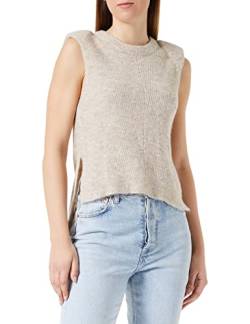 ICHI Damen IHJORDAN WA3 Pullunder, 1304011/Oatmeal Melange, L von ICHI