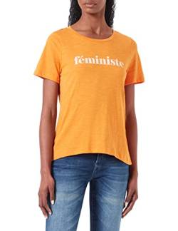ICHI Damen IHLIBERTE SS5 T-Shirt, 161164/Orange Pepper, M von ICHI