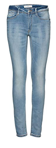ICHI IHERIN IZARO Light Blue Bleached Damen Jeans Denim Hose mit Stretch Enger Schnitt, Größe:28/32, Farbe:Bleached Light Blue (19035) von ICHI