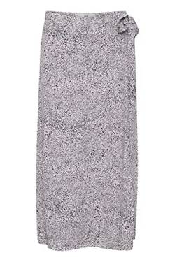 ICHI IHHARENA SK Rock Damen Midi-Rock Sweatrock Wickelrock wadenlang zum Binden, Größe:42, Farbe:Lavender Mist (163307) von ICHI
