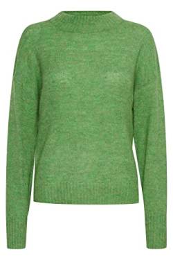 ICHI IHKAMARA LS3 Damen Strickpullover Feinstrick Pullover Strickpullover mit Turtleneck Regular-Fit, Größe:M, Farbe:Kelly Green (166138) von ICHI