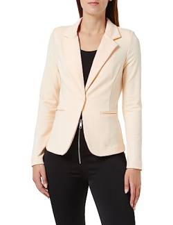 ICHI IHKATE BL Damen Blazer Kurzblazer Jacke Ein-Knopf-Blazer mit Stretch und Reverskragen, Größe:M, Farbe:Bleached Apricot (120917) von ICHI