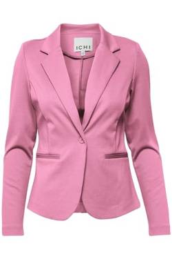 ICHI IHKATE BL Damen Blazer Kurzblazer Jacke Ein-Knopf-Blazer mit Stretch und Reverskragen, Größe:M, Farbe:Super Pink (172625) von ICHI