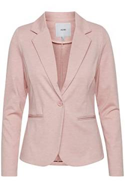 ICHI IHKATE BL Damen Blazer Kurzblazer Jacke Ein-Knopf-Blazer mit Stretch und Reverskragen, Größe:XXL, Farbe:Rose Smoke Melange (12524) von ICHI