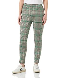 ICHI IHKATE CHECK2 PA Damen Chino Hose Stoffhose mit Stretch hoher Elastikbund Enger Schnitt, Größe:2XL, Farbe:Greenbriar (166127) von ICHI