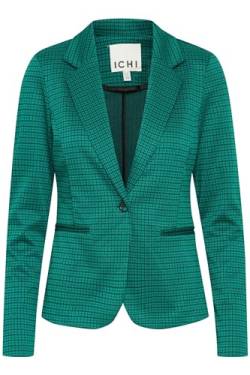 ICHI IHKATE Damen Blazer Kurzblazer Jacke mit Stretch und Reverskragen, Größe:S, Farbe:Cadmium Green (185424) von ICHI
