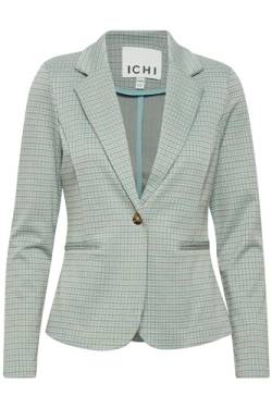 ICHI IHKATE Damen Blazer Kurzblazer Jacke mit Stretch und Reverskragen, Größe:S, Farbe:Ether (144506) von ICHI