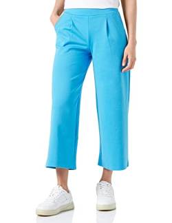 ICHI IHKATE SUS WIDE PA Damen Hose Stoffhose mit Stretch gerader Schnitt Elastikbund Crop Länge, Größe:L, Farbe:Blithe (174336) von ICHI