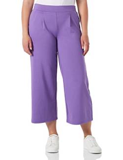 ICHI IHKATE SUS WIDE PA Damen Hose Stoffhose mit Stretch gerader Schnitt Elastikbund Crop Länge, Größe:M, Farbe:Chive Blossom (183634) von ICHI