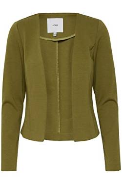 ICHI IHKATE Short BL Damen Blazer Kurzblazer Jacke Kurzblazer mit Stretch, Größe:XL, Farbe:Avocado (180430) von ICHI