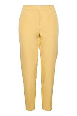 ICHI IHLEXI PA3 Damen Hose Stoffhose mit Stretch gerader Schnitt mit Elastikbund, Größe:36, Farbe:Jojoba (140935) von ICHI