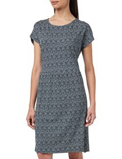ICHI IHLISA DR19 Damen Jerseykleid Shirtkleid Kleid Minikleid mit Stretch Rundhalsausschnitt Kurzarm Regular-Fit, Größe:XL, Farbe:Total Eclipse Dot (200896) von ICHI