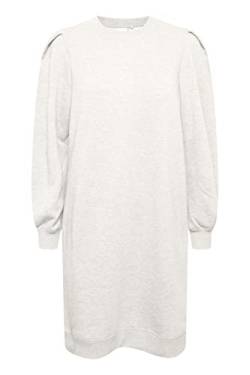 ICHI IHMALO SW DR Damen Sweatkleid Freizeitkleid Kleid Sweatkleid mit Puffärmeln Langarm breite Bündchen Regular-Fit, Größe:2XL, Farbe:Sandshell (130907) von ICHI