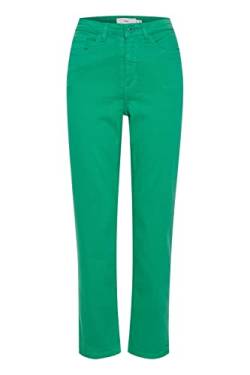 ICHI IHPENNY Raven Damen Jeans Denim Hose mit Gürtelschlaufen aus Baumwolle mit Stretch-Anteil Straight Fit, Größe:26, Farbe:Holly Green (165932) von ICHI