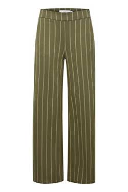 ICHI IHRUTI PA8 Damen Hose Stoffhose weiter Schnitt mit Elastikbund, Größe:M, Farbe:Ivy Green (190512) von ICHI