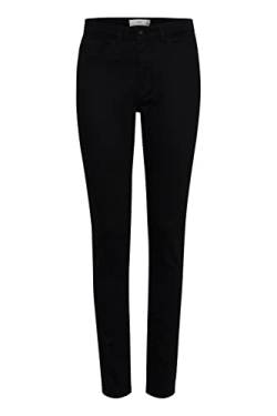 ICHI IHTWIGGY LULU Damen Jeans Denim Hose mit Stretch Schmaler Schnitt, Größe:26/30, Farbe:Black (194008) von ICHI