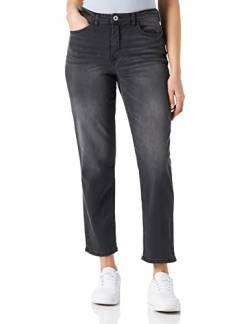 ICHI IHTWIGGY Raven Damen Jeans Denim Hose mit Stretch gerader Schnitt Crop Länge, Größe:25, Farbe:Washed Grey (19071) von ICHI