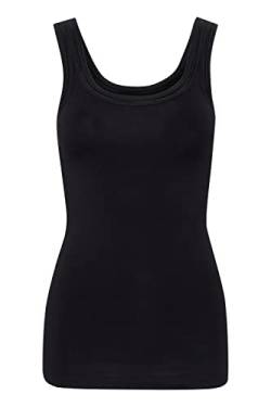 ICHI IHZOLA TO2 Damen Top Kurzarm Shirt Basic Slim Fit, Größe:S, Farbe:Black (10011) von ICHI