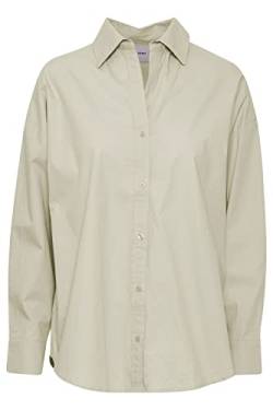 ICHI IXSTORMIE Plain SH Damen Longsleeve Langarmshirt Shirt, Größe:38, Farbe:Sandshell (130907) von ICHI