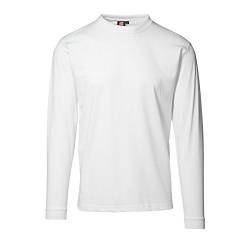 ID Herren Langarm T-Shirt, Weiß, 3XL von ID