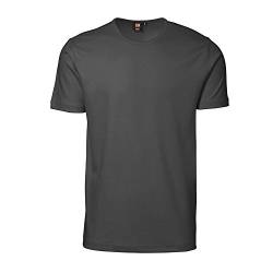 ID Unisex Interlock T-Shirt mit Rundhalsausschnitt, kurzärmlig (Large) (Graphit) von ID