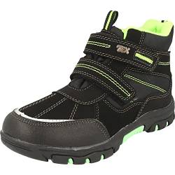 Indigo Canadians Unisex Schuhe Winter Boots TEX-Stiefel 467-184 Klett in 2 Farben (Black-Green, Numeric_37) von Idana