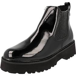 Jane Klain 254-498 Damen Schuhe Chelsea Plateau Boots Stiefel Black Lack (Numeric_37) von IDANA
