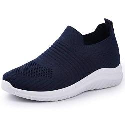 IDEAL ONLINE Damen-Wanderschuhe, modisch, Laufschuhe, atmungsaktiv, leicht, stoßdämpfend, Sport-Cross-Trainer, navy, 39 EU von IDEAL ONLINE