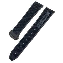 IENYU Gummi-Silikon-Armband, weich, 19 mm, 21 mm, 20 mm, passend für Omega Speedmaster 326 Uhrenarmband, Seamaster 300, Schwarz, Sportarmband-Werkzeuge, 21 mm, Achat von IENYU