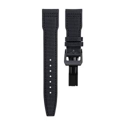 IENYU Nylon-Canvas-Lederarmband für IWC Spitfire Mark 18 Portugieser Portofino Top Gun Pilot IW3777, 20 mm, 21 mm, 22 mm, 22 mm, Achat von IENYU