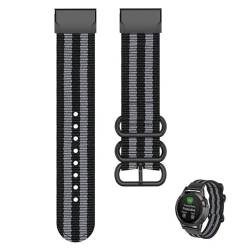 IENYU Quickfit Smartwatch-Armbänder für Garmin Fenix 7 7X 6 6X Pro 5X 5 Plus 3HR 935 945 VERTIX 2 Canvas Nylon NATO Armband 22 x 26 mm, For Forerunner 945 935, Achat von IENYU