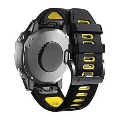 IENYU Smartwatch für Garmin Fenix 6 6X Pro 5X 5 Armband Silikon Tactix 7 Pro 7X Forerunner 935 945 Schnellverschluss-Armbandzubehör (Farbe: D, Größe: für Vertix 2) von IENYU