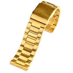 IENYU Uhrenarmband für Diesel DZ7333 DZ4344, großes Zifferblatt, Herren-Metall-Edelstahl-Uhrenarmband, goldfarbenes Armband, 24 mm, 26 mm, 28 mm, 26 mm, Achat von IENYU
