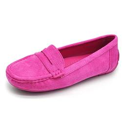 IF Fashion Schuhe Mokassins Slip On Loafers Weiche Damen mit Strass Pietri Wildleder 7137, 245 Fuchsia, 38 EU von IF