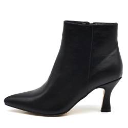 IF Fashion Stiefel Stiefel Zehenstiefel für Damen mit Absatz MP413, 413 Schwarz, 38 EU von IF