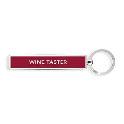 IF Show Offs Keys Metal Slogan Keyring Gift - Wine Taster Schlüsselanhänger, 8 cm, Rot (Dark Red) von IF