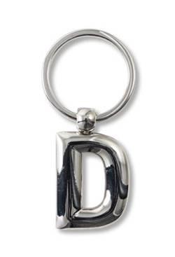 If IF Metal Letter Keyring Personalised Alphabet Letters - Silver - D Schlüsselanhänger 7 Centimeters Silber (Silver) von IF