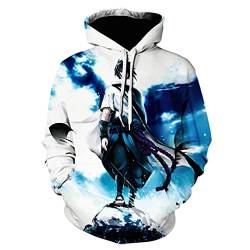 IFIKK Anime Pullover Hoodie Jungen Mädchen 3D Druck Manga Anime Kapuzenpullover Japanischen Anime Hoodie Kakashi Sasuke Pullover Outwear Unisex Sweatshirt (Stil 20, S) von IFIKK