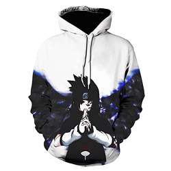 IFIKK Anime Pullover Hoodie Jungen Mädchen 3D Druck Manga Anime Kapuzenpullover Japanischen Anime Hoodie Kakashi Sasuke Pullover Outwear Unisex Sweatshirt (Stil 26, XXL) von IFIKK