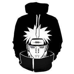 IFIKK Anime Pullover Hoodie Jungen Mädchen 3D Druck Manga Anime Kapuzenpullover Japanischen Anime Hoodie Kakashi Sasuke Pullover Outwear Unisex Sweatshirt (Stil 4, S) von IFIKK