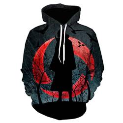 IFIKK Anime Pullover Hoodie Jungen Mädchen 3D Druck Manga Anime Kapuzenpullover Japanischen Anime Hoodie Kakashi Sasuke Pullover Outwear Unisex Sweatshirt (Stil 5, 5XL) von IFIKK