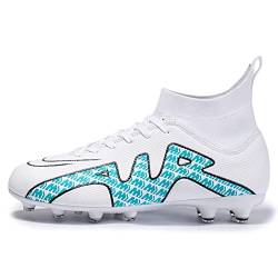 IFIKK Fußballschuhe Herren Fußballschuhe Jungen Fußballschuhe Professionelle High-Top-Nägel Stollen Outdoor-Sport-Trainingsschuhe (DF9,37) von IFIKK