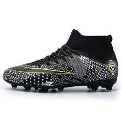 IFIKK Fußballschuhe Herren Spike Cleats Athletics Spikes Fußballschuhe Unisex-Kinder Trainingsschuhe Professionelle Turnschuhe Outdoor Sport Fußball Stiefel Wettkampf (Hoch Stil 14, EU42) von IFIKK