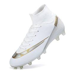 IFIKK Professionelle Unisex-Fußballschuhe mit Langen Spikes TF-Knöchel-Fußballschuhe Outdoor-Grasschuh-Fußballschuhe (B,36) von IFIKK