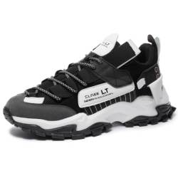 IFIKK Schuhe Herren Turnschuhe Herren Casual Herrenschuhe Luxusschuhe Trainer Race Atmungsaktive Schuhe Mode Loafer Laufschuhe Für Herren (LKM02,45) von IFIKK