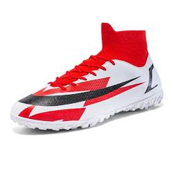 IFIKK Unisex Fußballschuhe Herren High Top Jugend Trainingsschuhe Professionelle Outdoor Fußballschuhe Herren Fußballschuhe (E3,41) von IFIKK