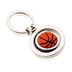 IKAAR Schlüsselanhänger mit Basketball Anhänger Geschenk für Damen & Herren von IKAAR