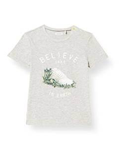 IKKS Baby-Mädchen Tee Gris Chiné Baskets Blanches À Feuilles Xu10131.24 T-Shirt, Mittelgrau meliert, 68 von IKKS