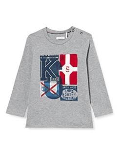 IKKS Baby-Mädchen Tee gris foncé Manches Longues T-Shirt, dunkelgrau, 80 von IKKS